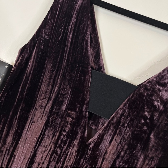 French Connection Theresa Mini Dress Crushed Velvet Purple Haze Size 6 N… - Picture 8 of 12